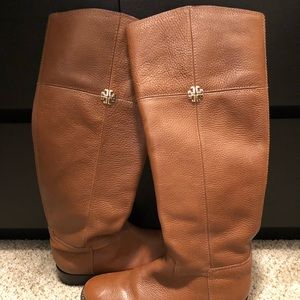 Brown tall boots